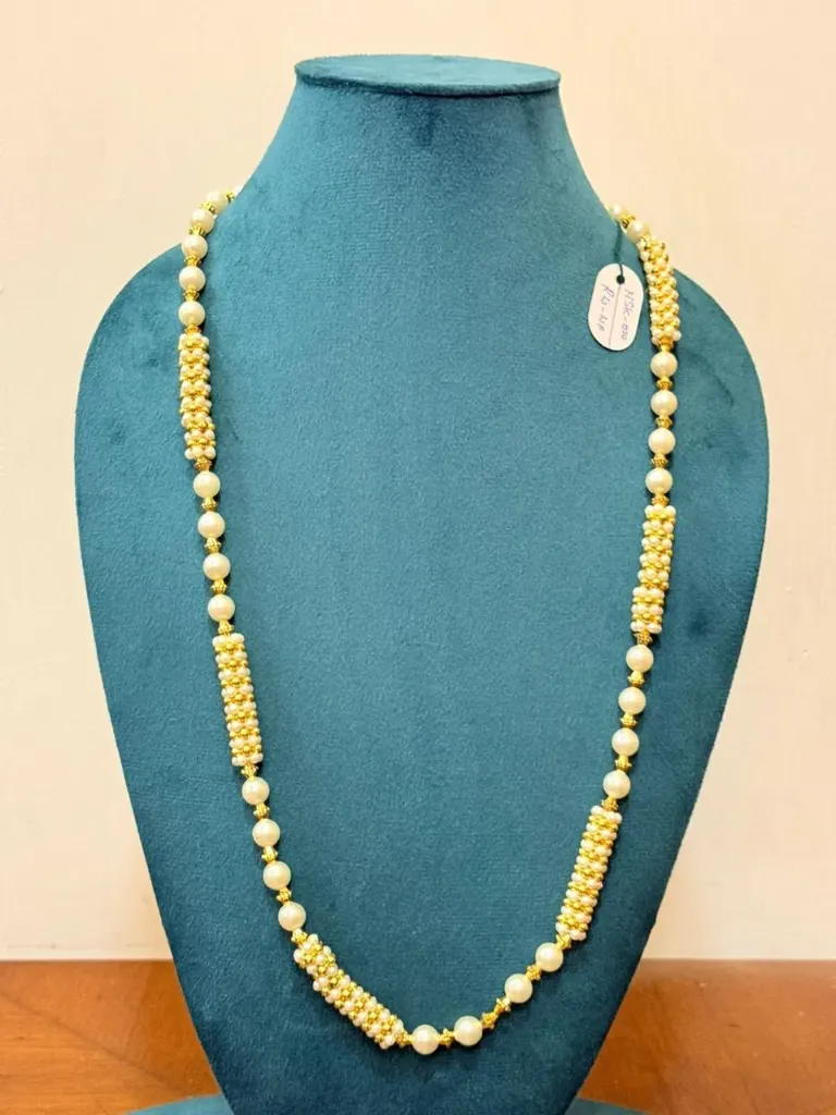 Fancy Pearl Necklace For Swagat Wecome