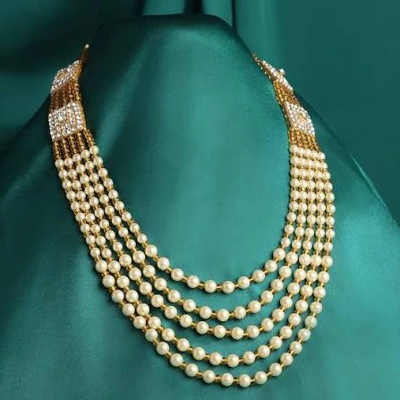PEARL NECKLACE MALA WITH FANCY BEADS